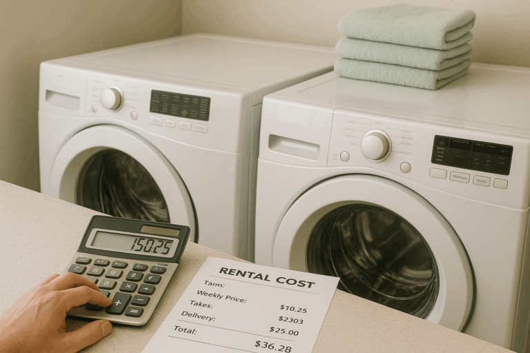 Washer and Dryer Rental Cost Calculator for Smarter Budgeting